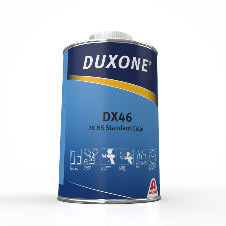 Duxone DX46 2K HS Standard Clear — стандартный автомобильный лак с высоким сухим остатком