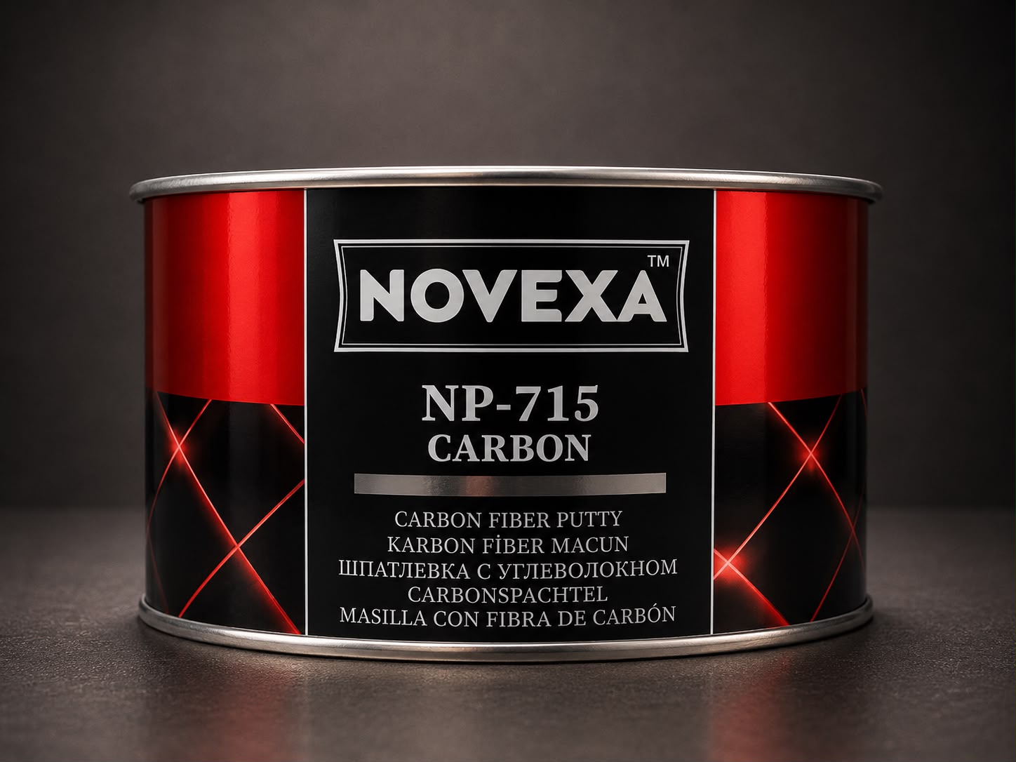 Шпатлёвка NOVEXA NP-715 Carbon Putty 2K с углеволокном
