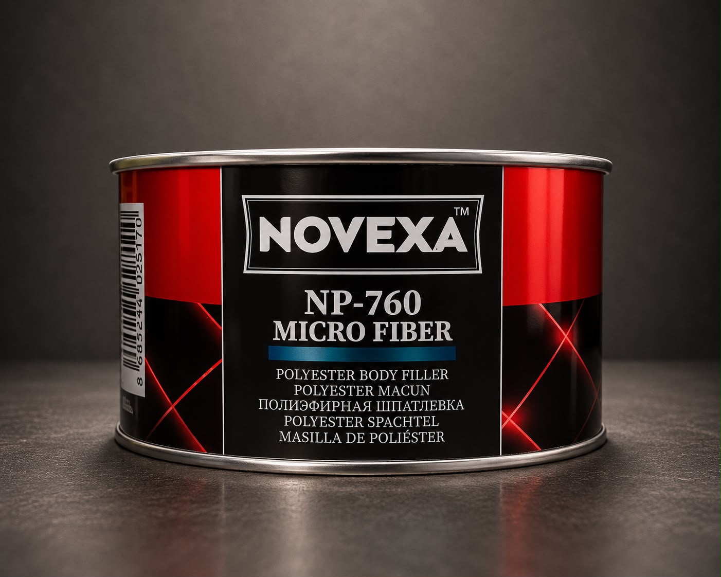 Шпатлёвка NOVEXA NP-760 Micro Fiber Putty 2K с микростекловолокном